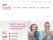 Tablet Screenshot of hairfix.co.uk